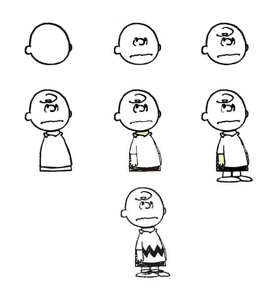 How to draw Charlie Brown idea (2)