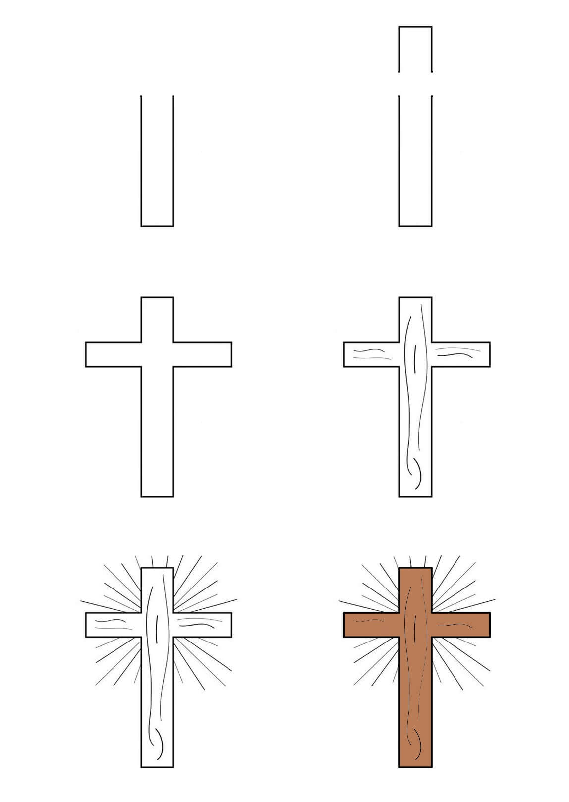 How to draw Cross idea (11)