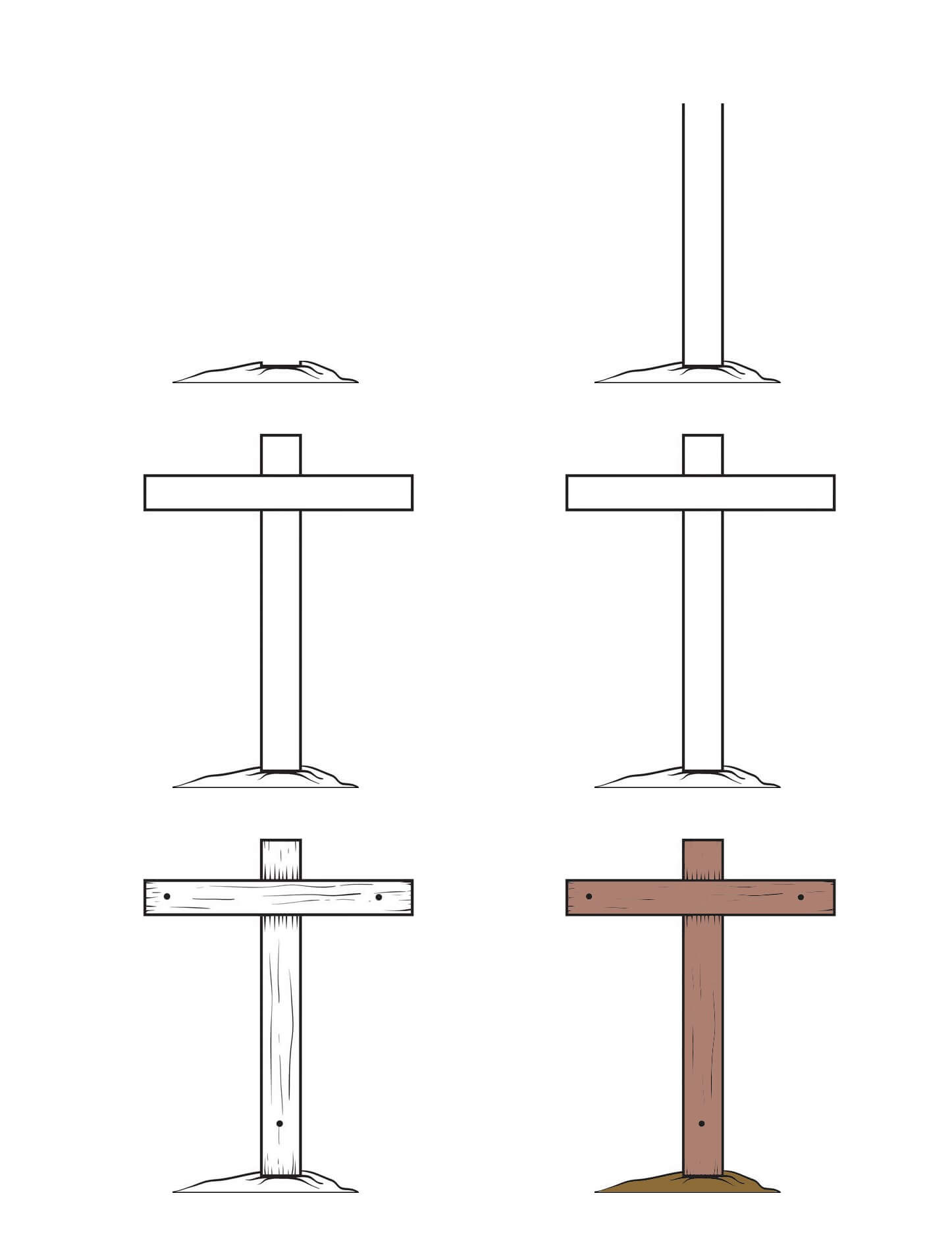 How to draw Cross idea (12)