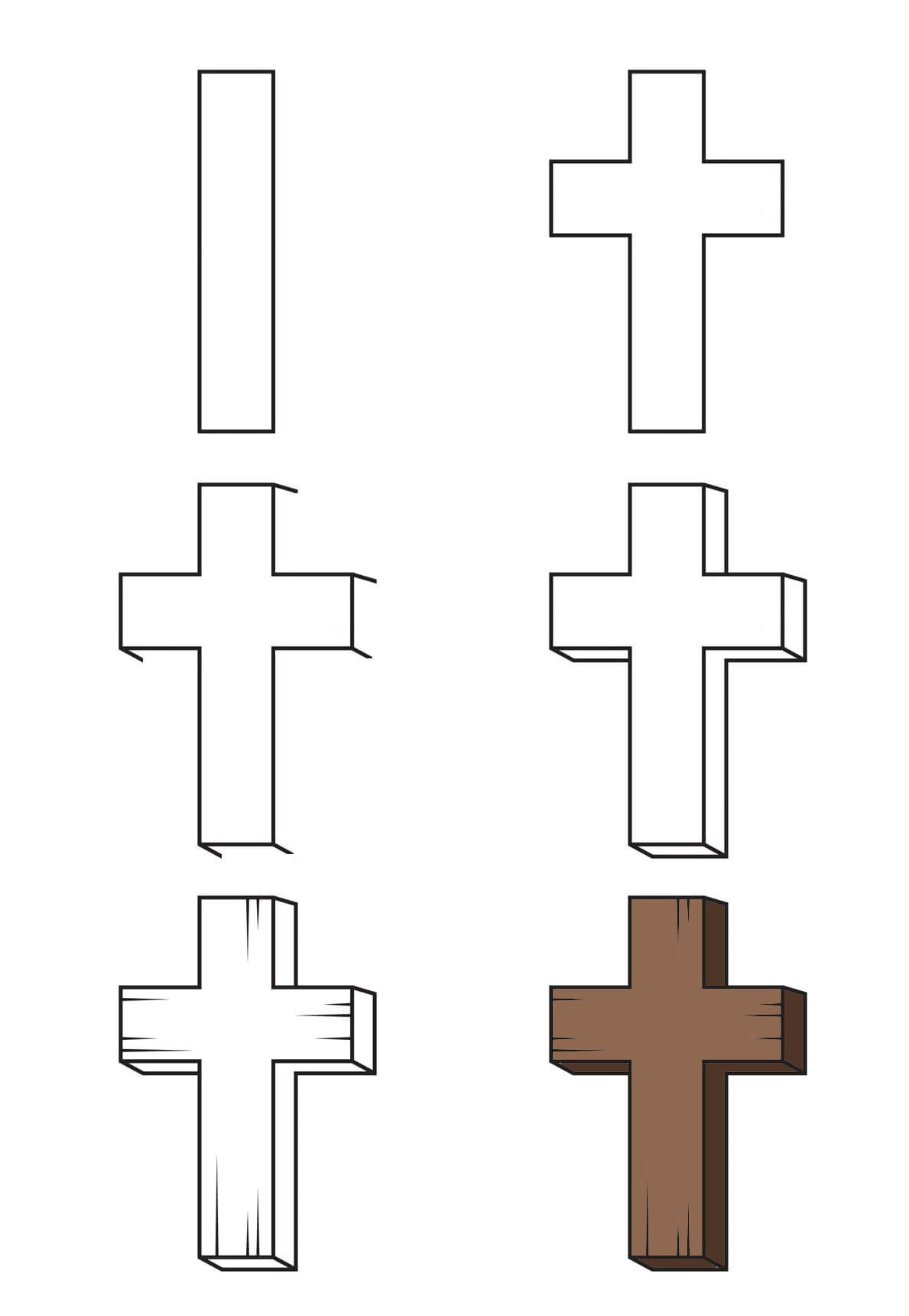 How to draw Cross idea (17)