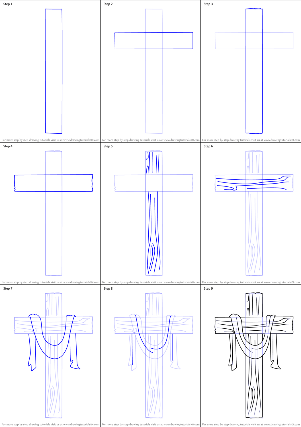 How to draw Cross idea (2)