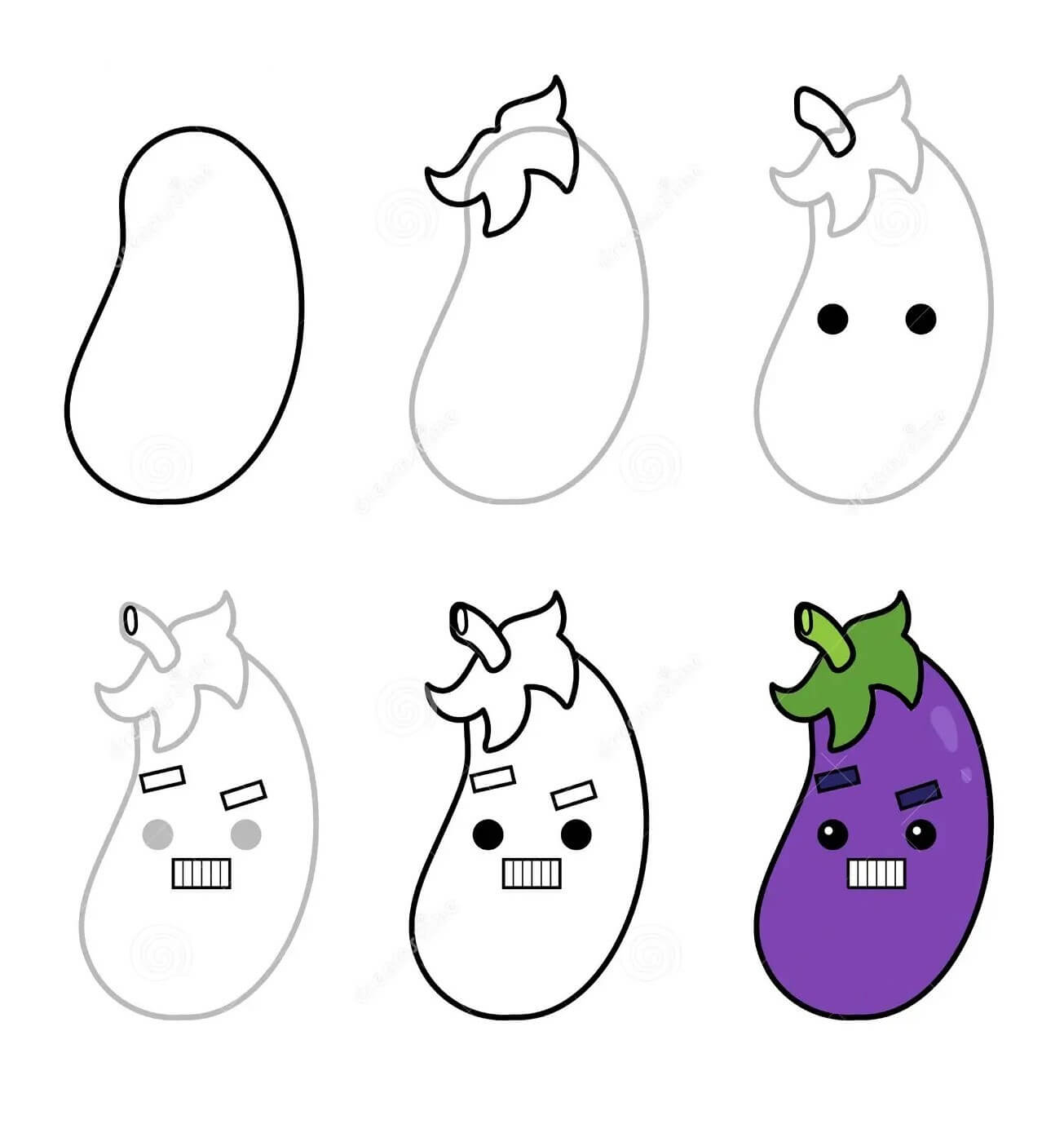 Eggplant idea (1) Drawing Ideas