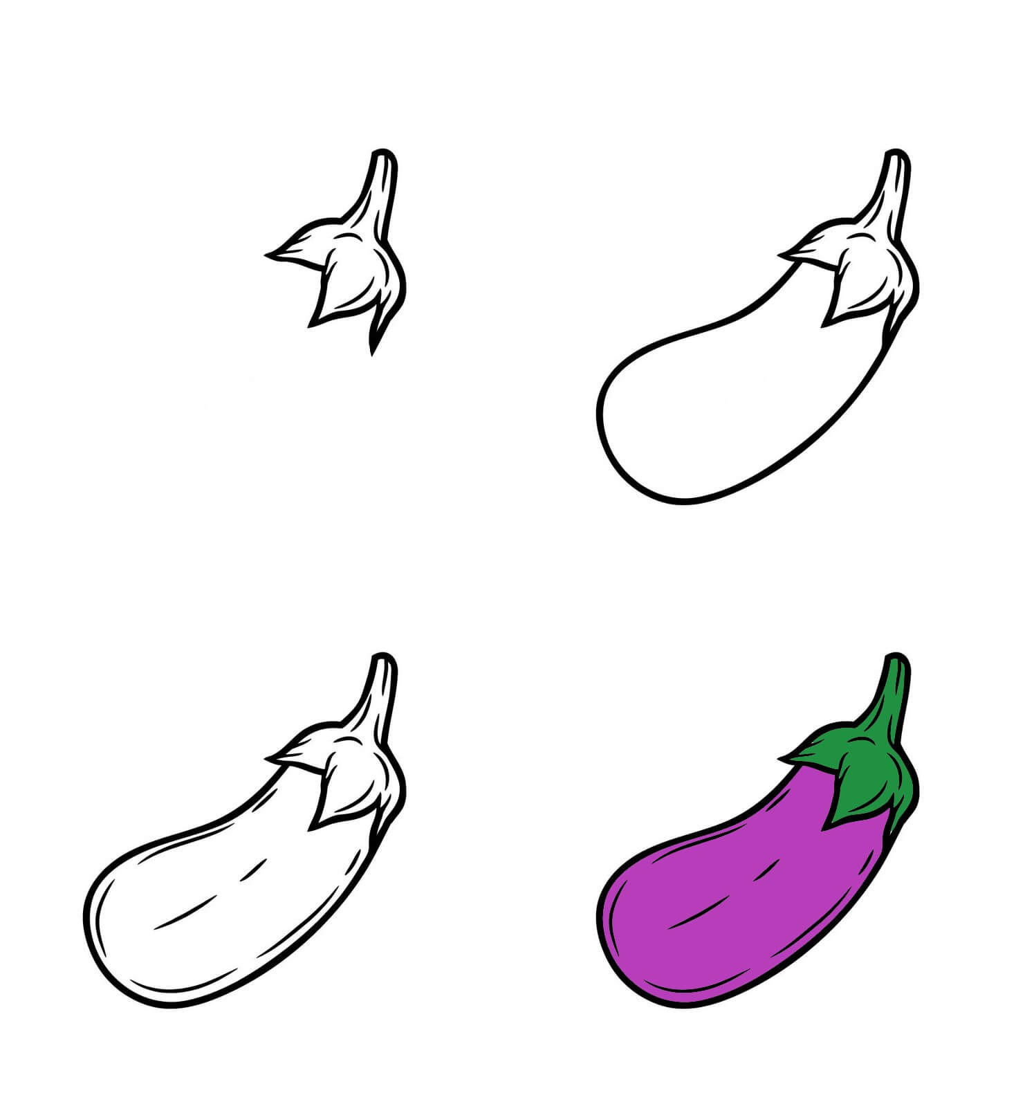 Eggplant idea (15) Drawing Ideas