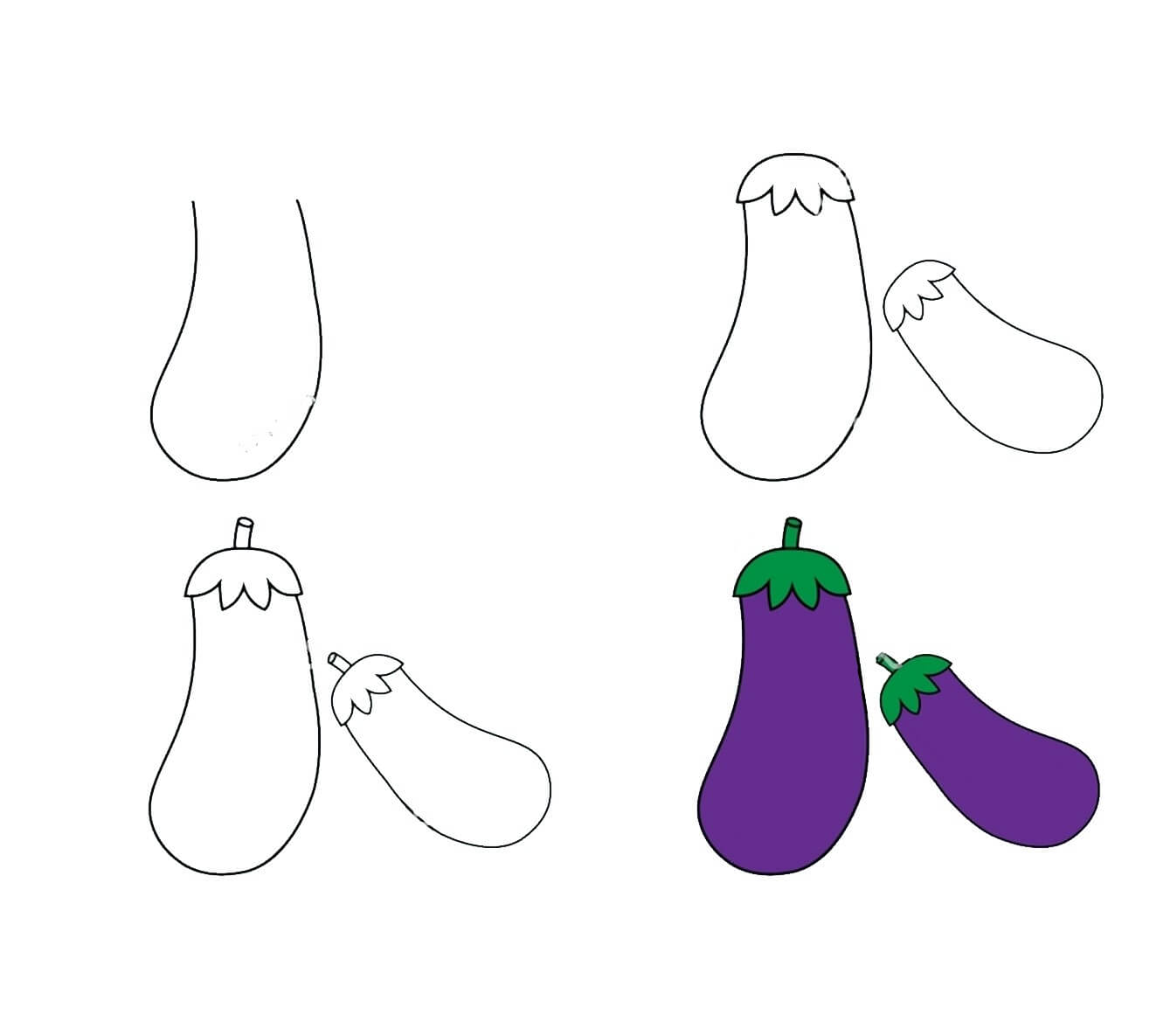 How to draw Eggplant idea (19)