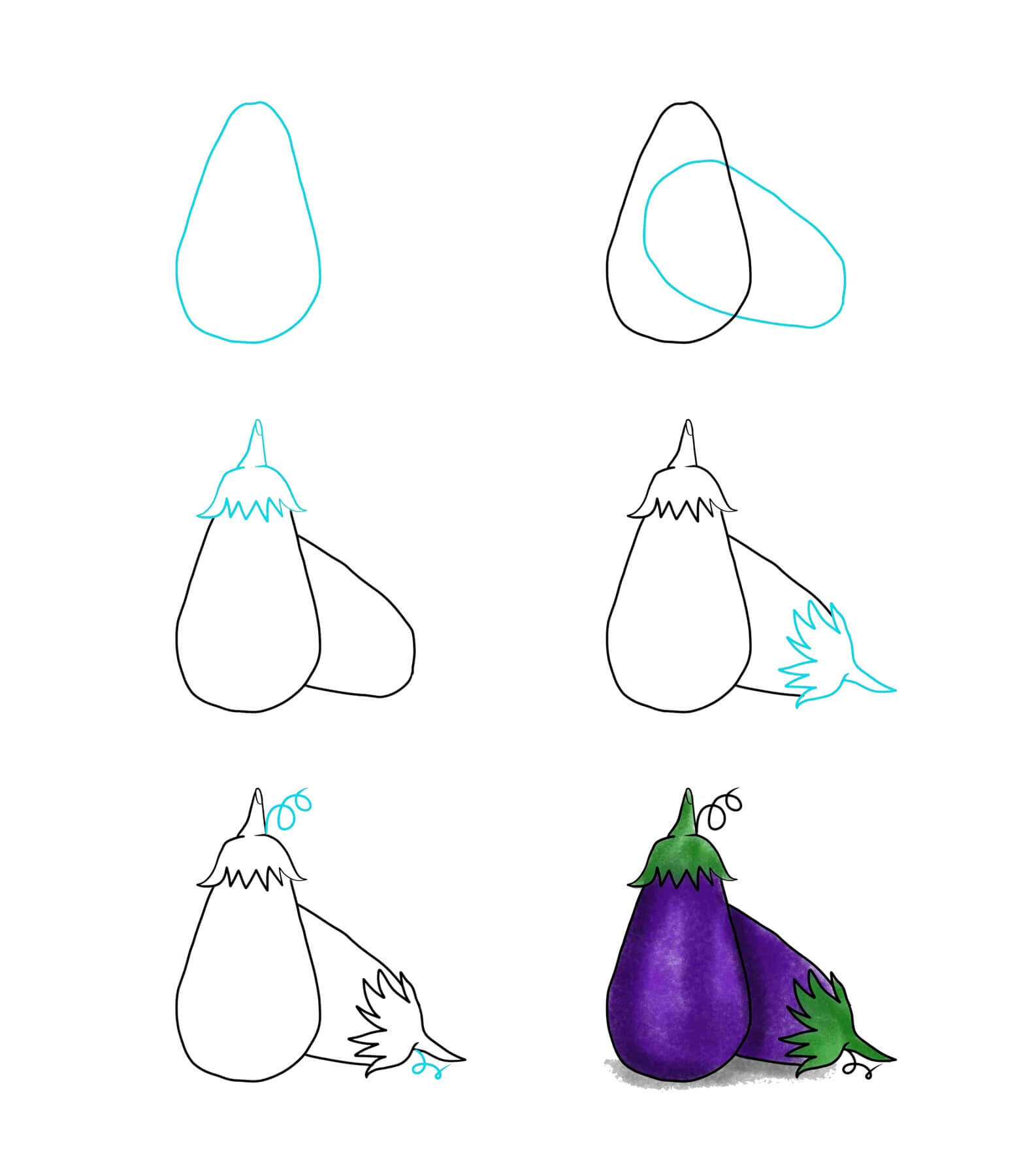 Eggplant idea (4) Drawing Ideas