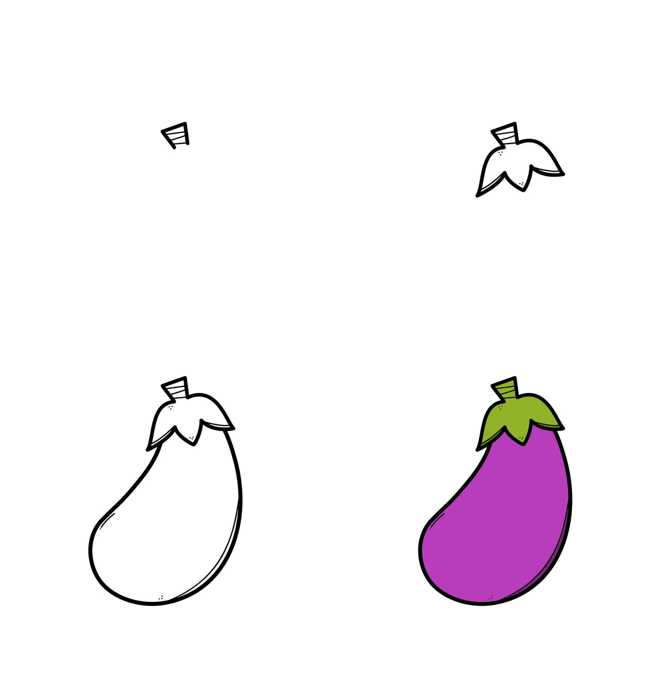 How to draw Eggplant idea (5)