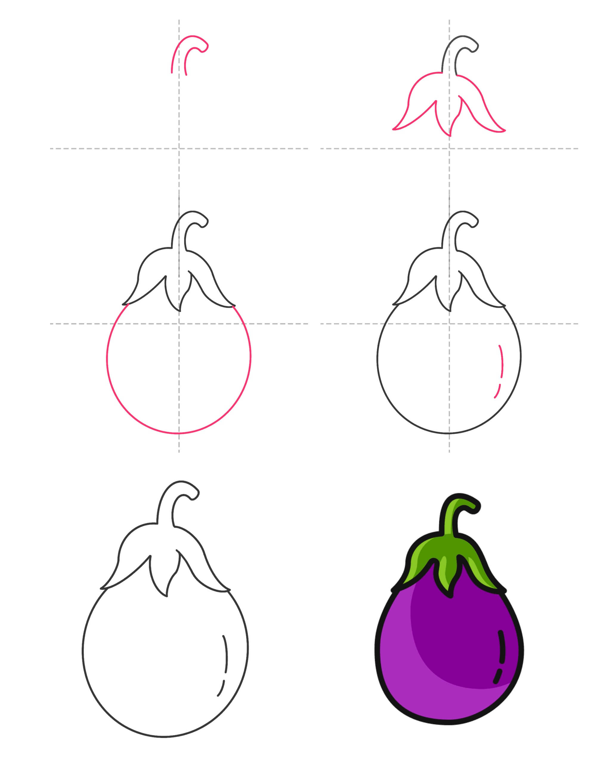 Eggplant idea (6) Drawing Ideas