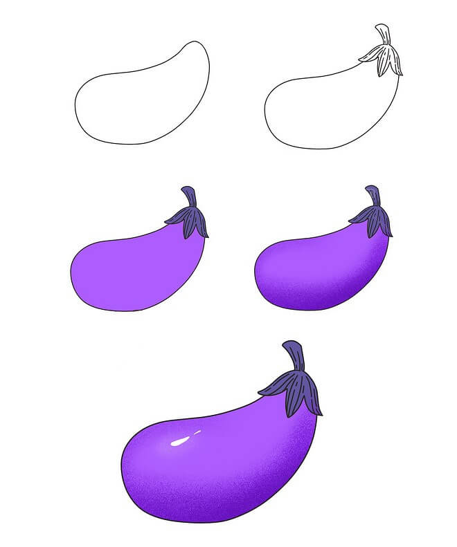 Eggplant idea (9) Drawing Ideas