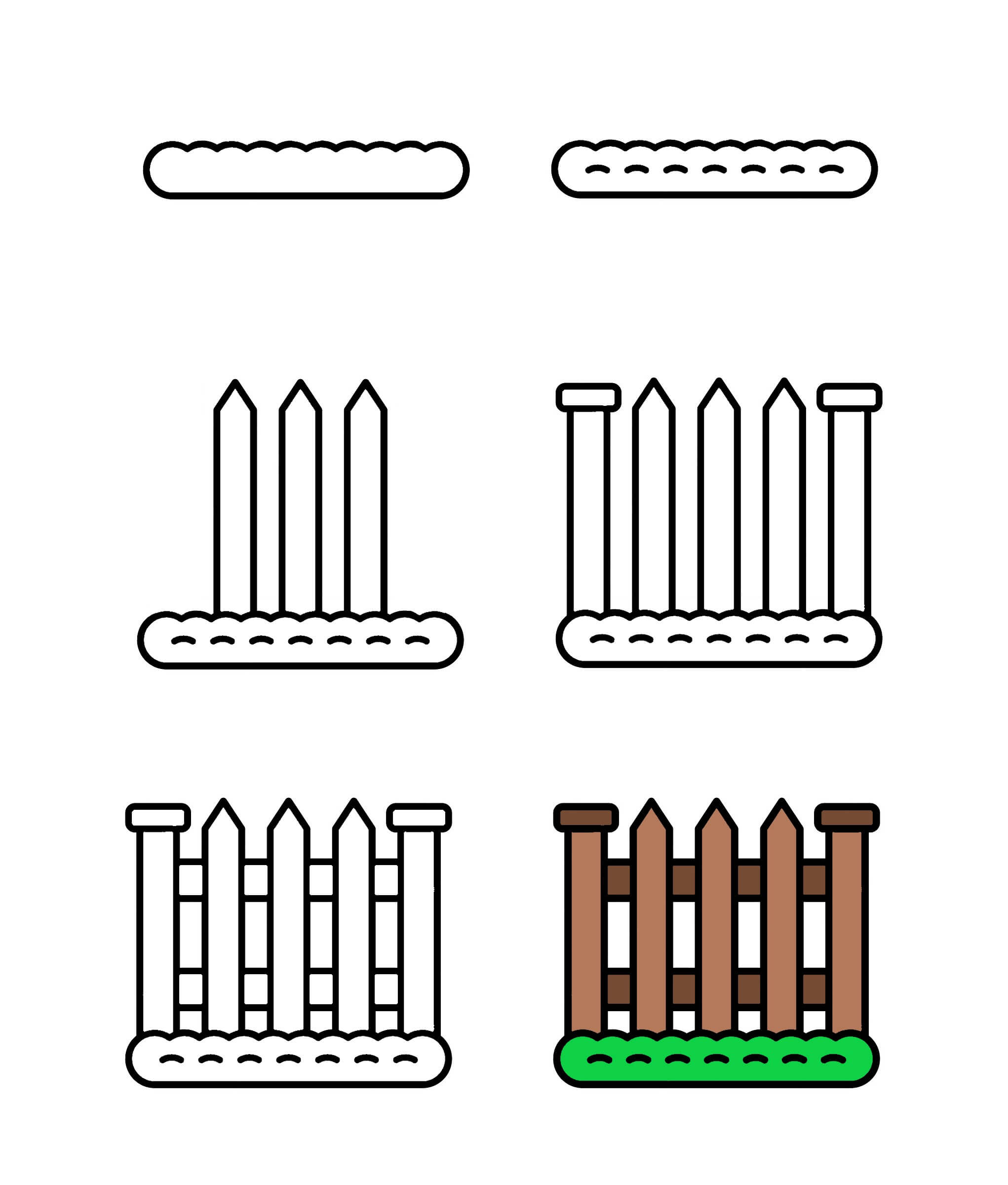 How to draw Fence idea (10)