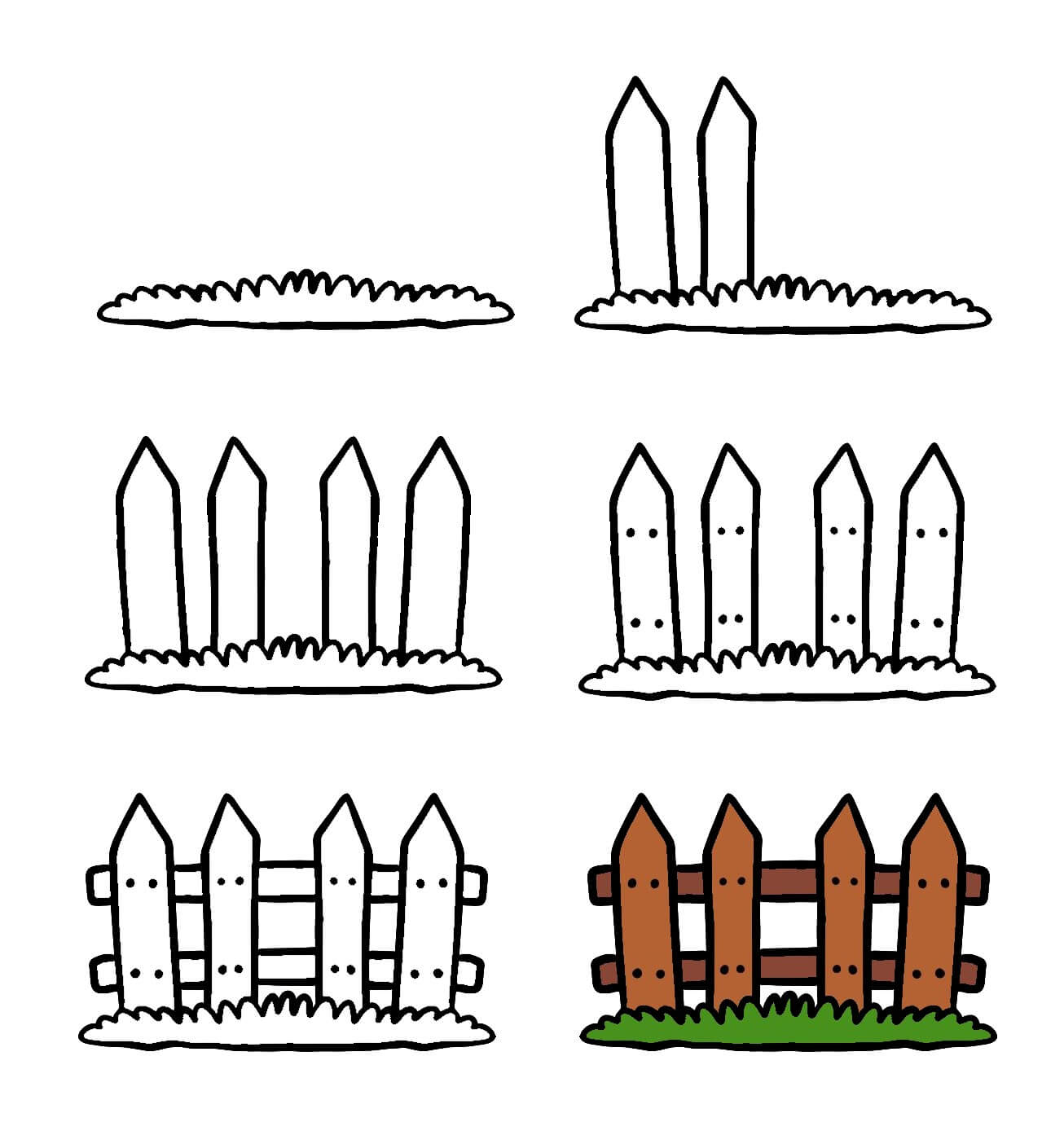 How to draw Fence idea (5)