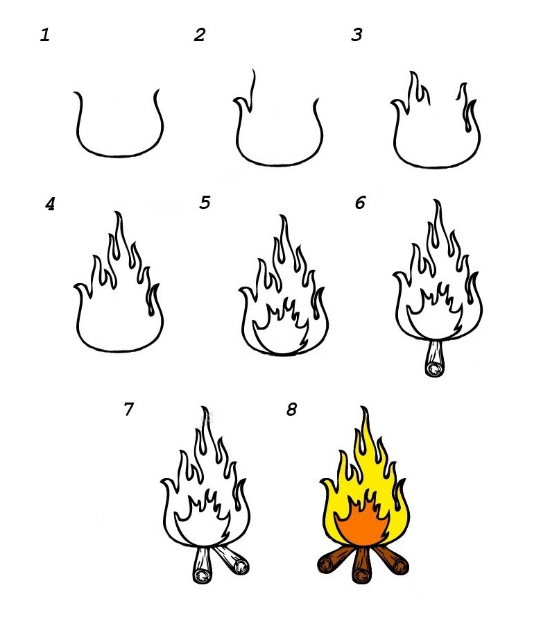 Flame idea (11) Drawing Ideas