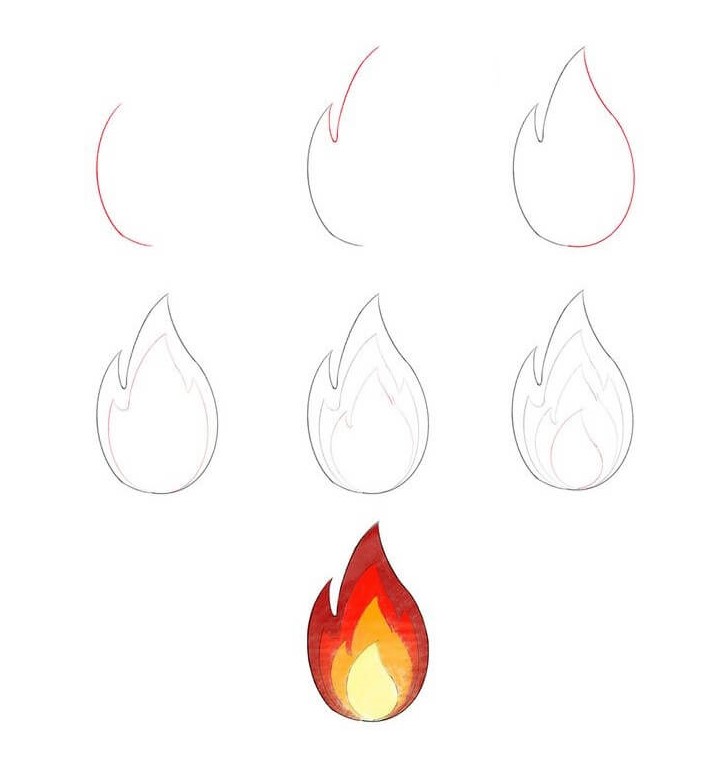 Flame idea (15) Drawing Ideas