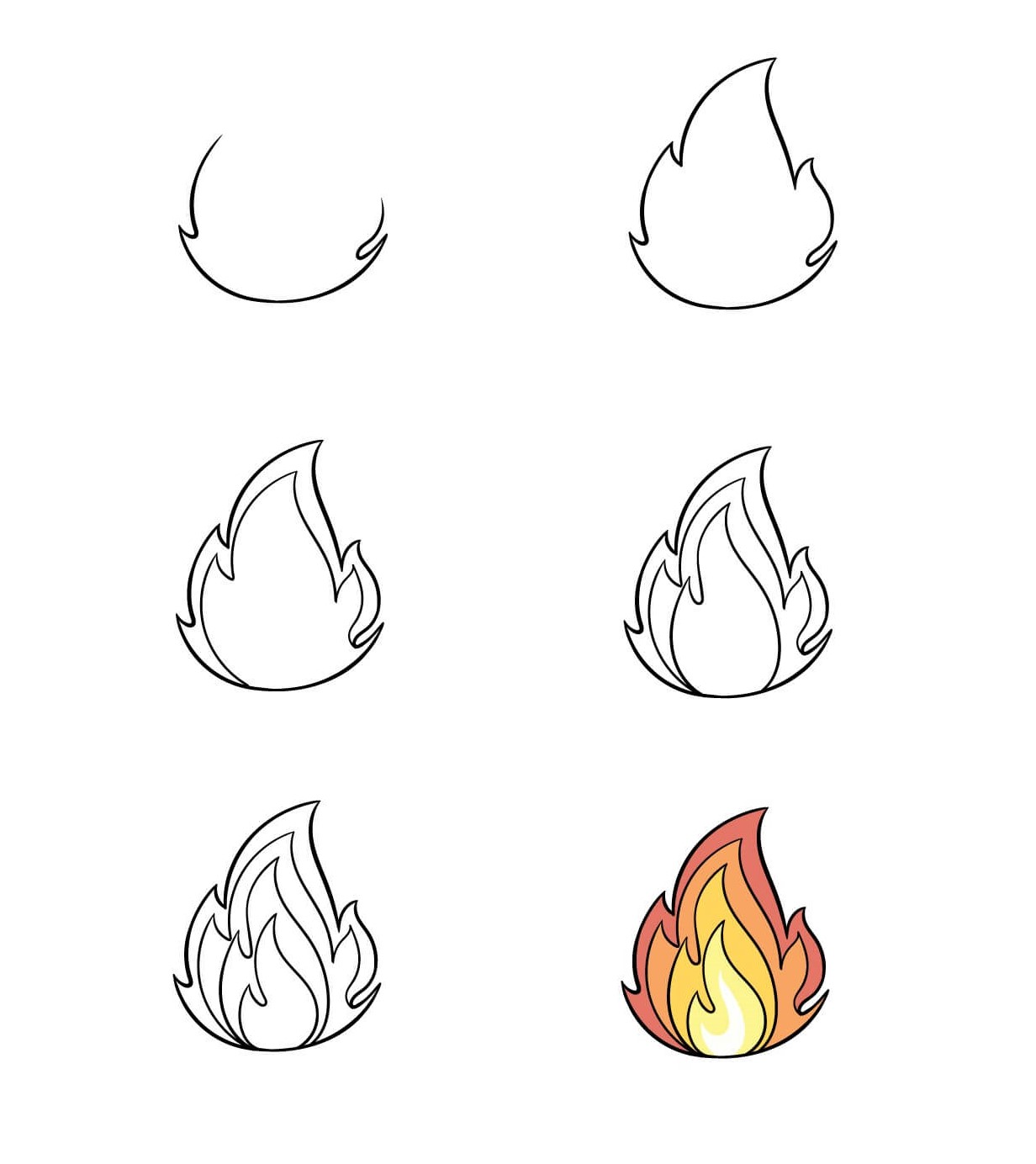 How to draw Flame idea (21)