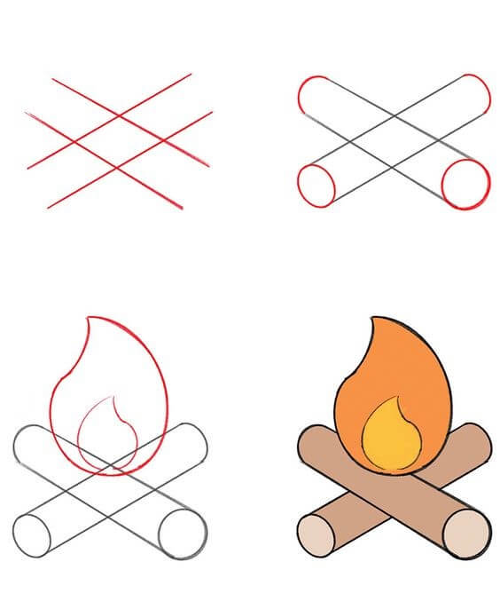 How to draw Flame idea (22)