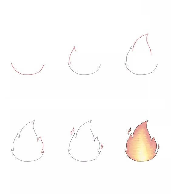 How to draw Flame idea (24)