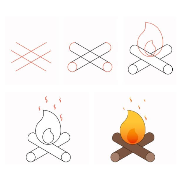 How to draw Flame idea (27)