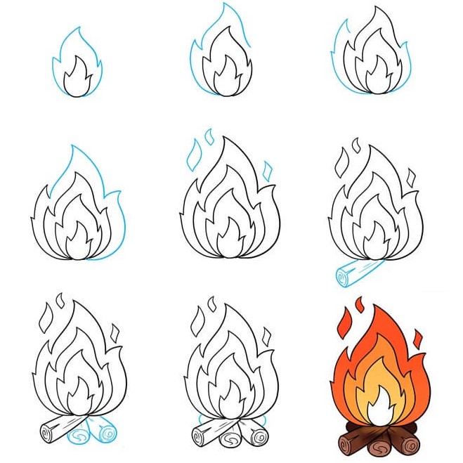 Flame idea (31) Drawing Ideas