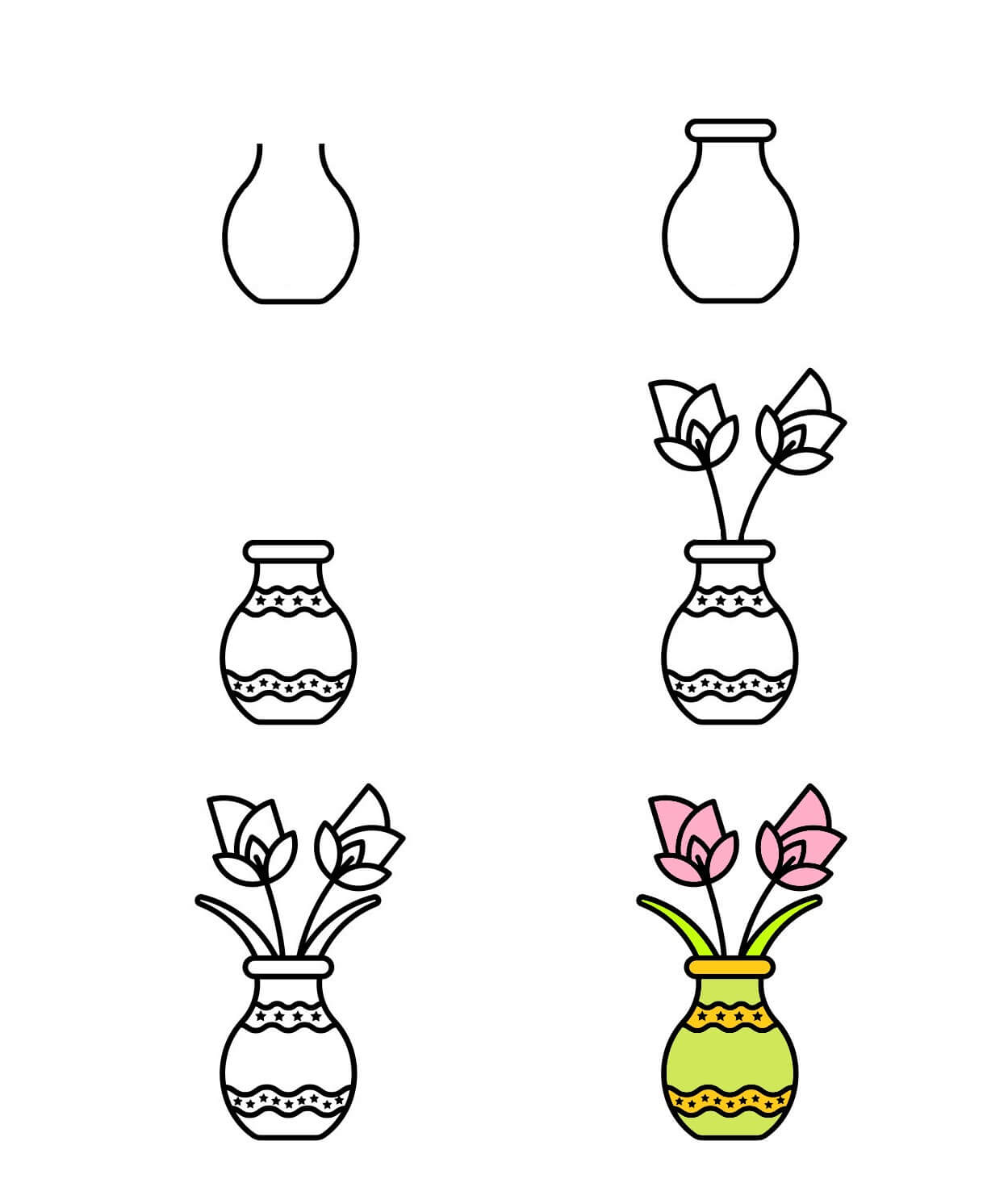 Flower vase idea (1) Drawing Ideas