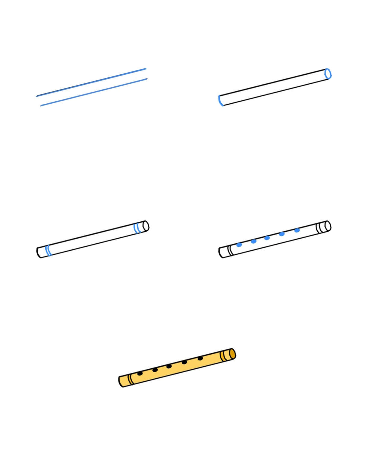 How to draw Flute idea (12)