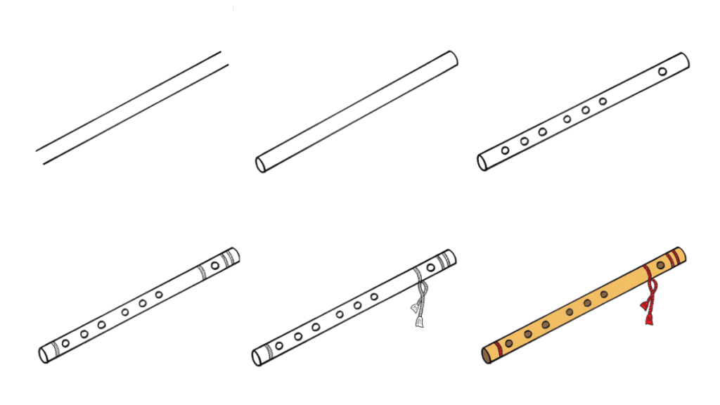 How to draw Flute idea (18)