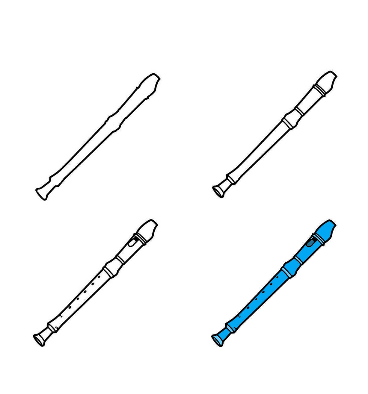 How to draw Flute idea (8)