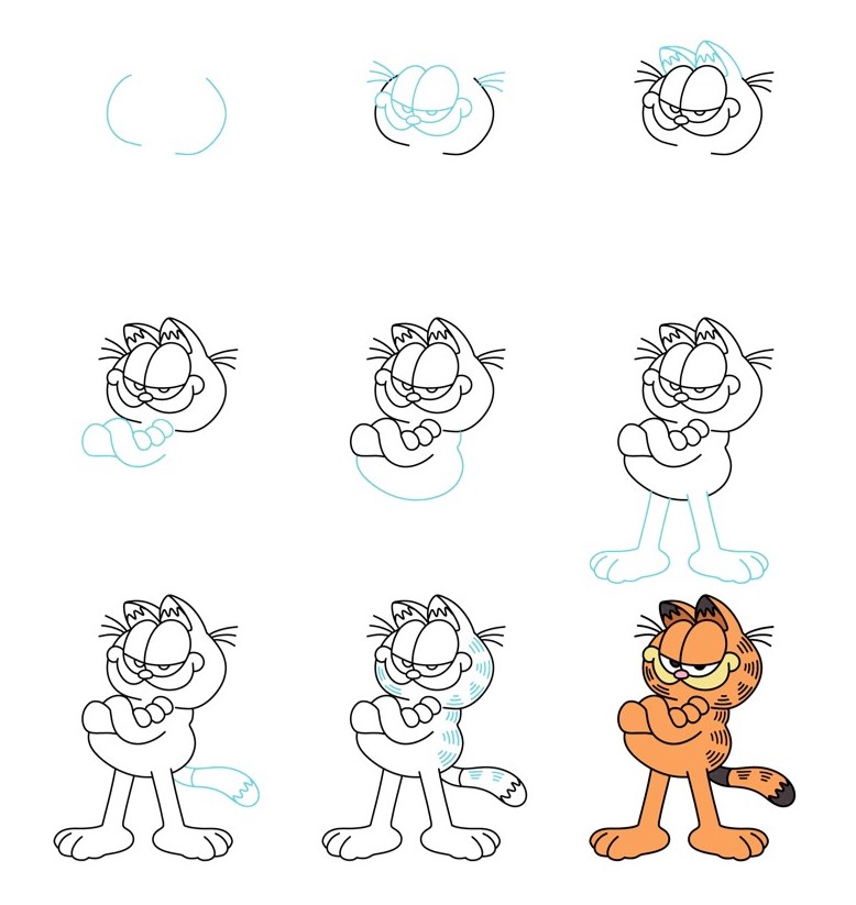 Garfield Drawing Ideas