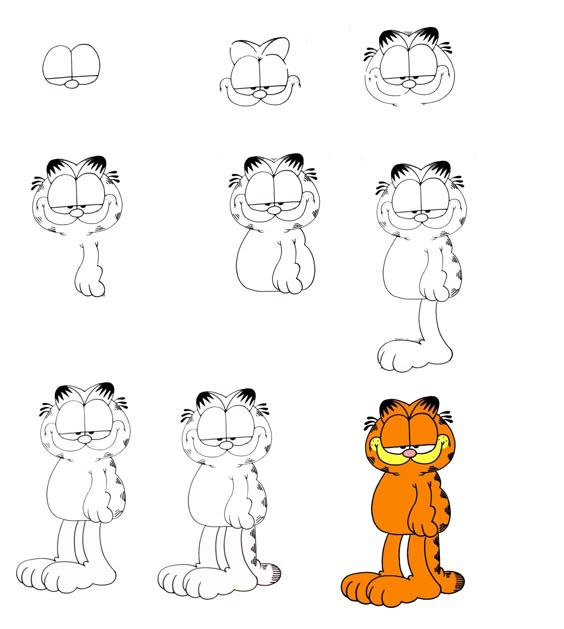 How to draw Garfield idea (2)