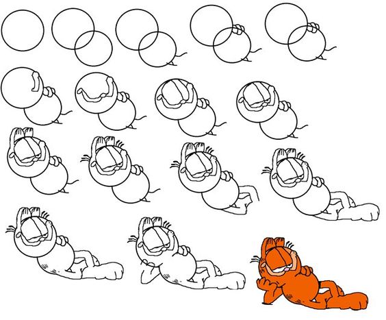 How to draw Garfield idea (4)