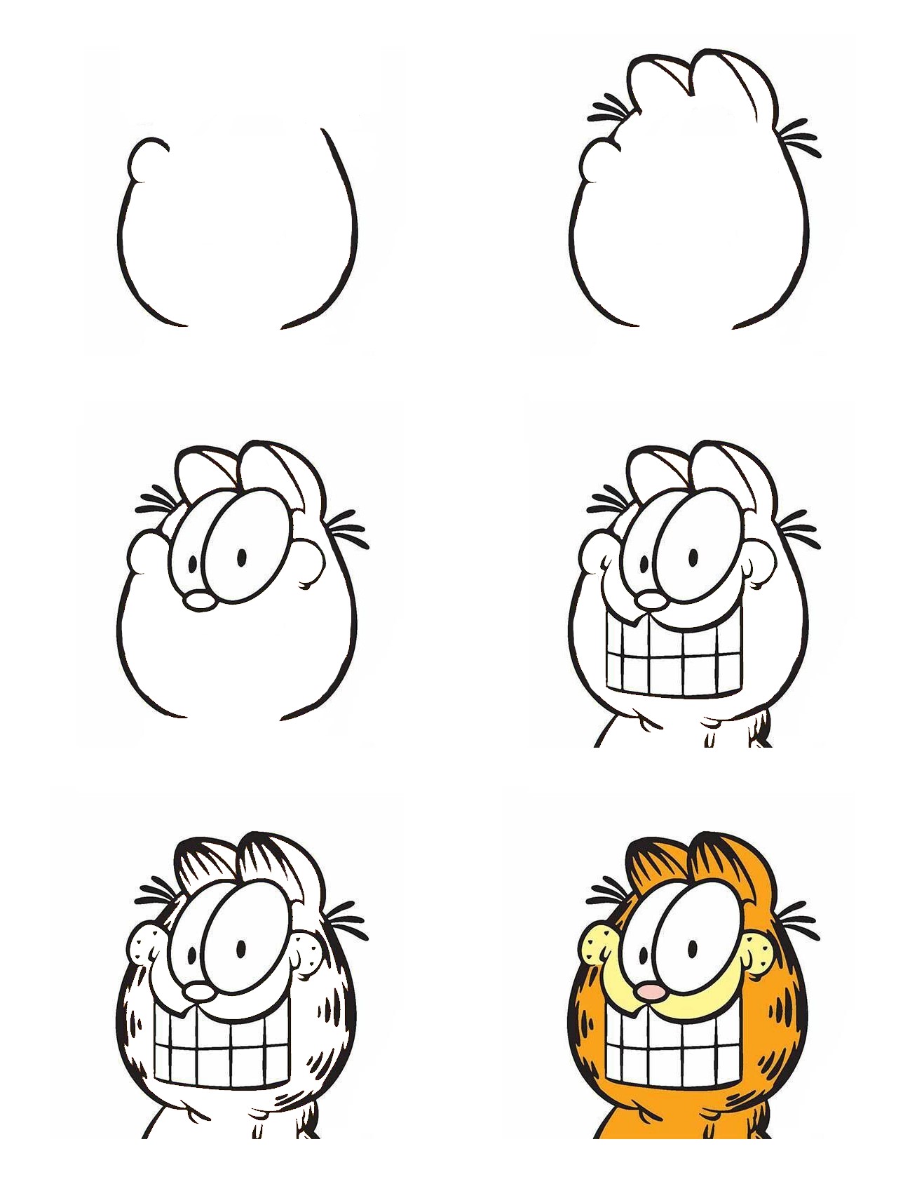 How to draw Garfield idea (5)