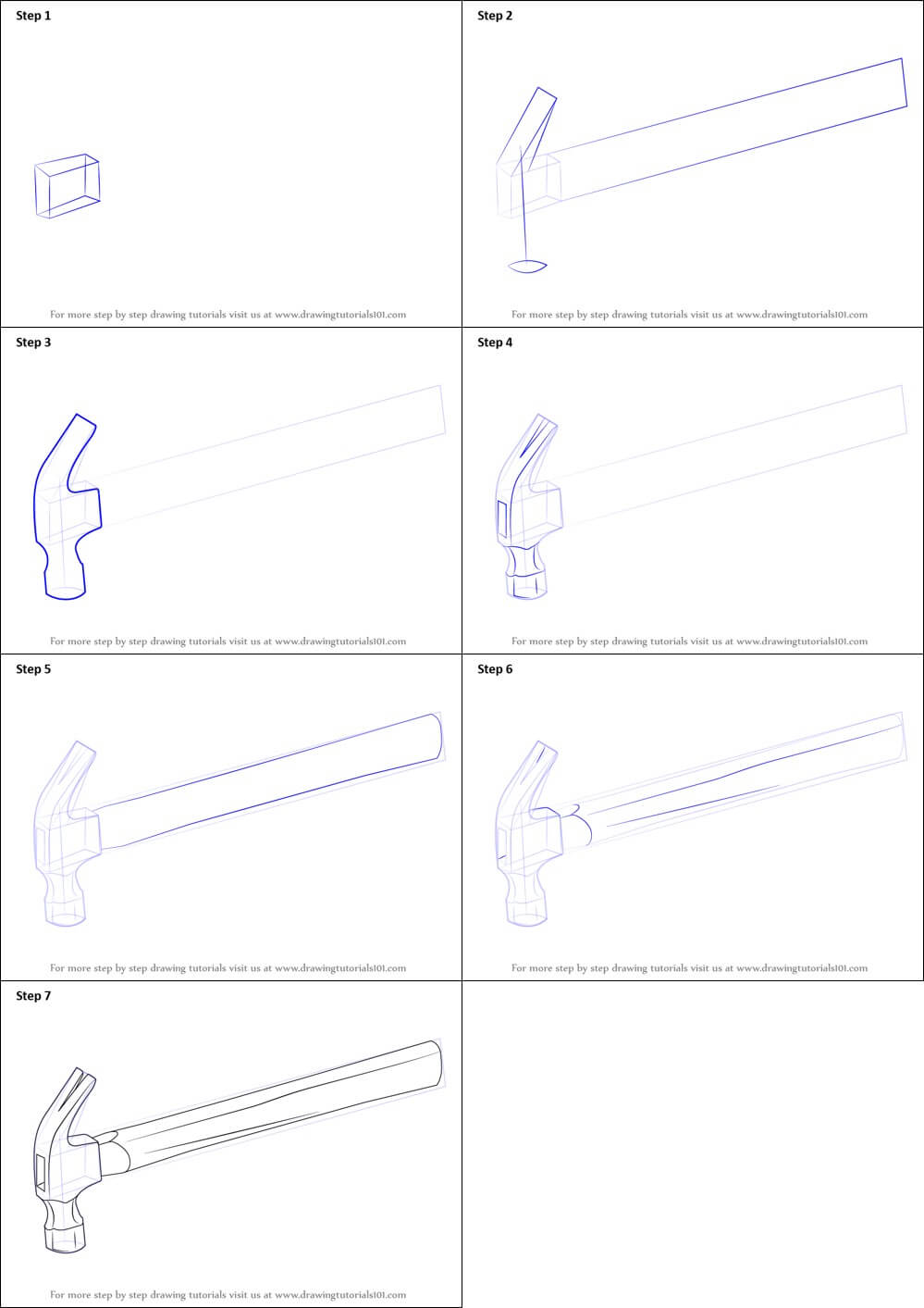 How to draw Hammer idea (10)