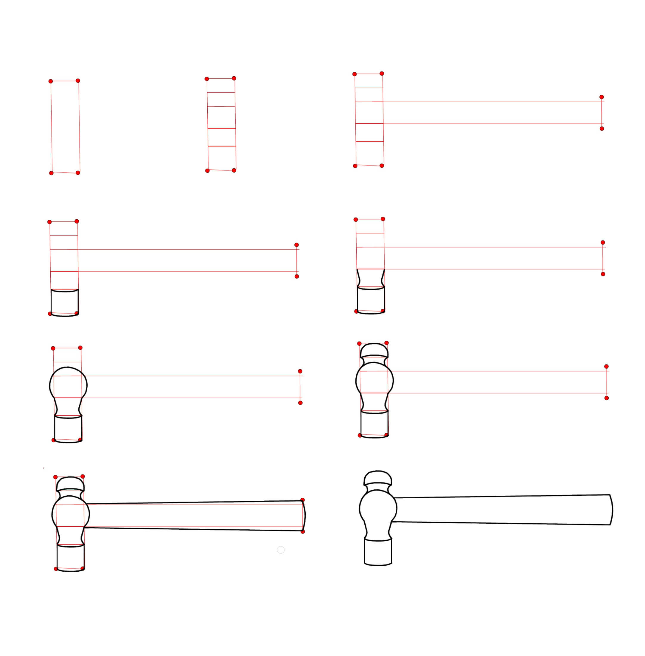 How to draw Hammer idea (12)