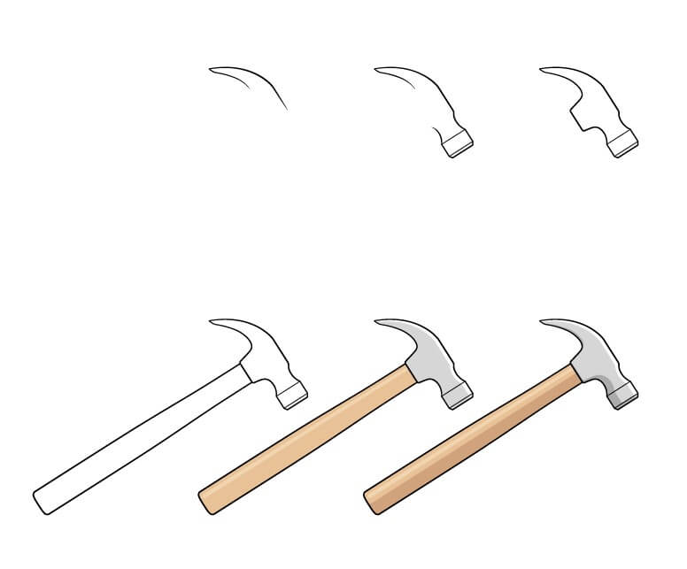 How to draw Hammer idea (2)