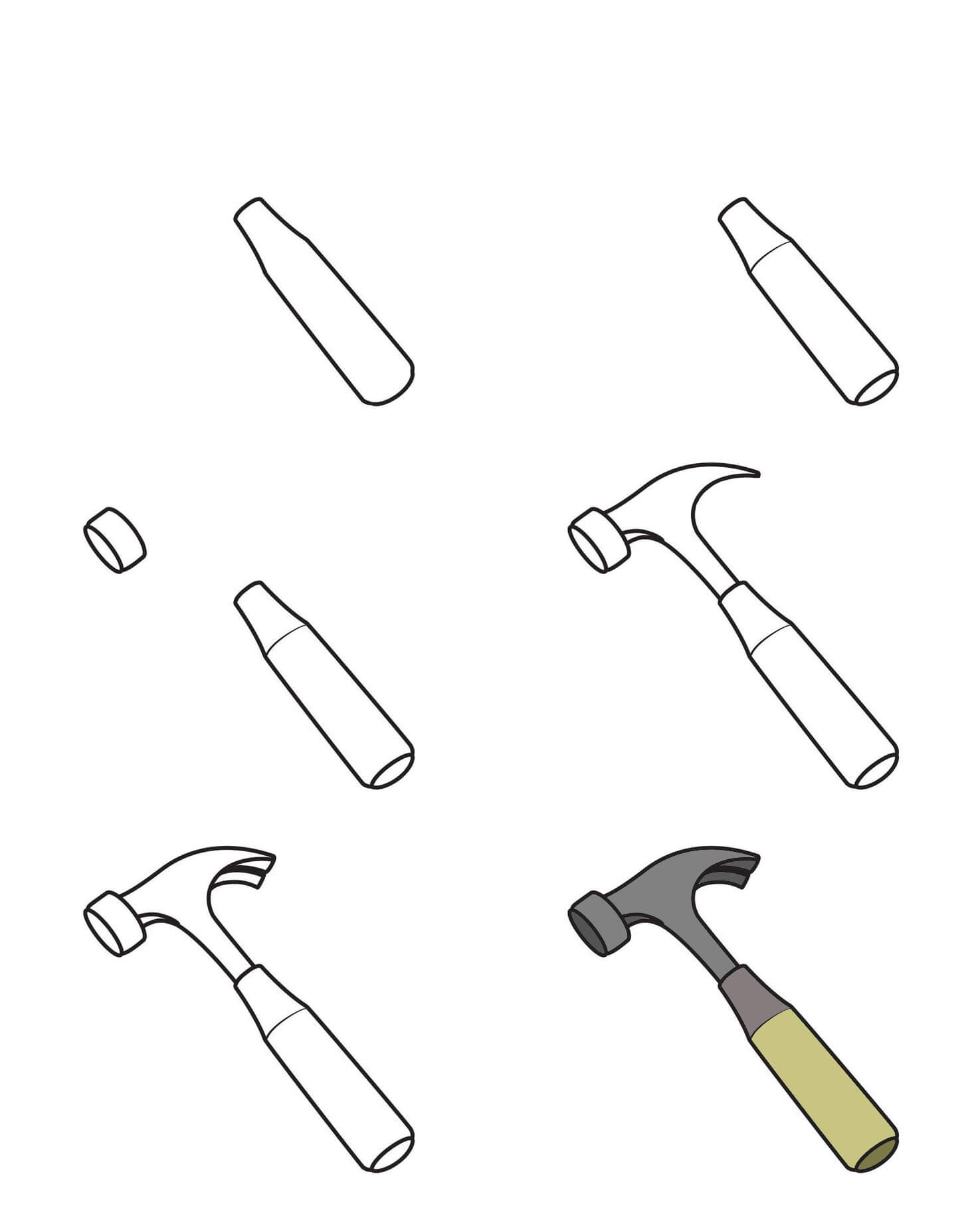 How to draw Hammer idea (3)