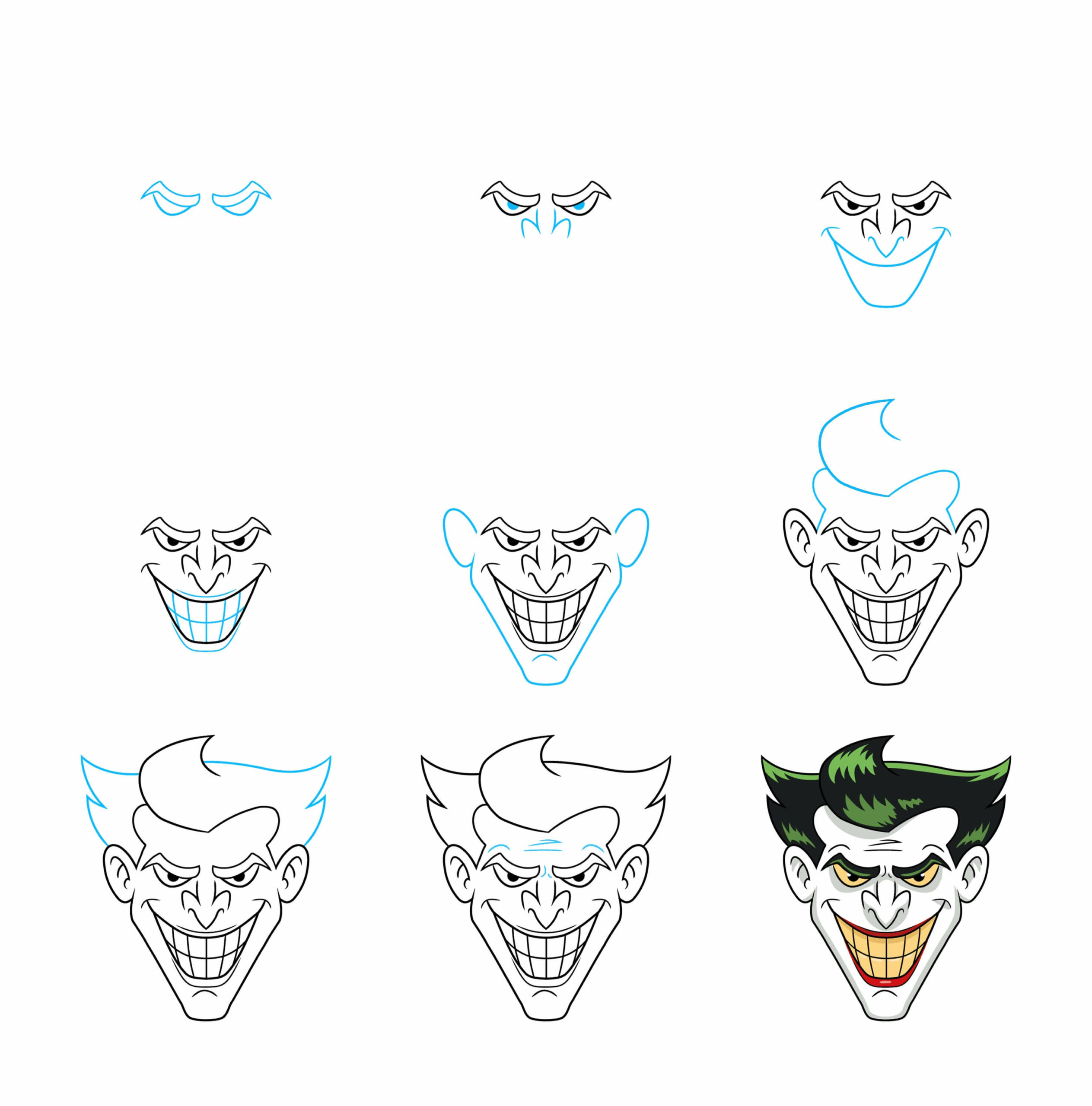 How to draw Joker idea (10)