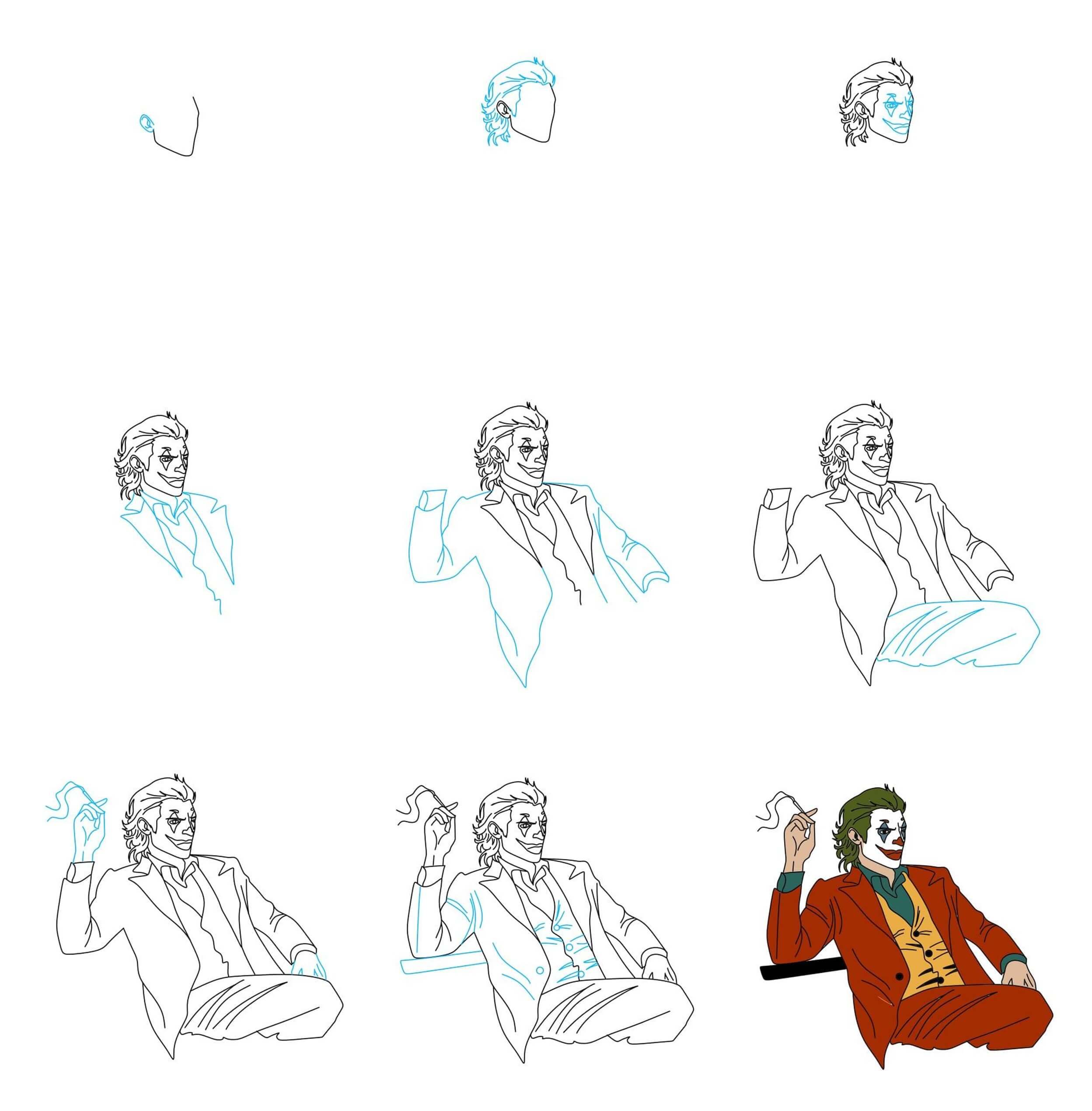 How to draw Joker idea (14)