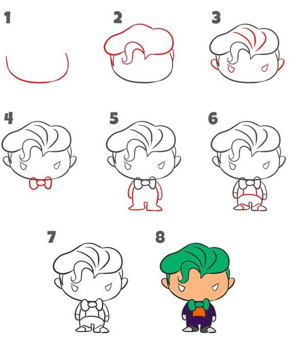 How to draw Joker idea (18)