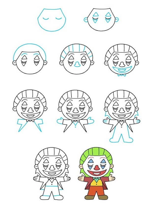 How to draw Joker idea (22)