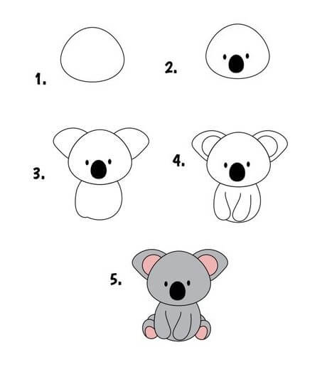 How to draw Koala idea (1)