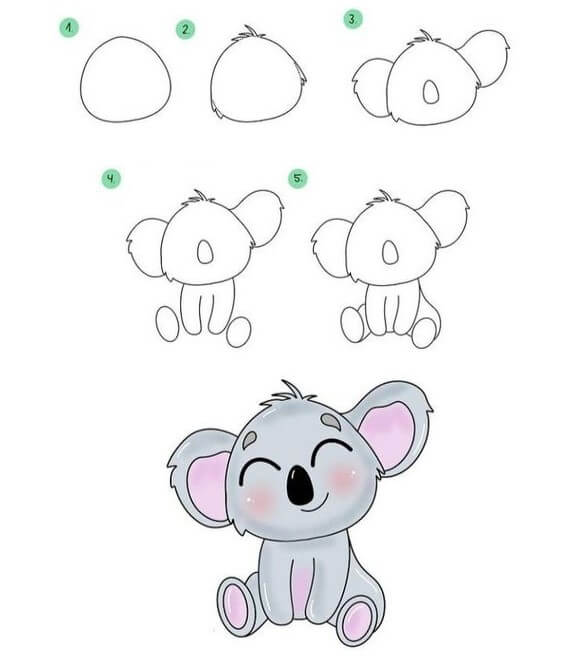 How to draw Koala idea (10)