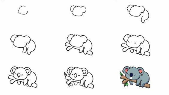 How to draw Koala idea (11)