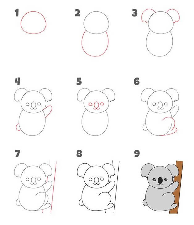 How to draw Koala idea (15)