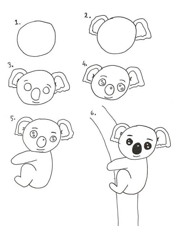 How to draw Koala idea (19)