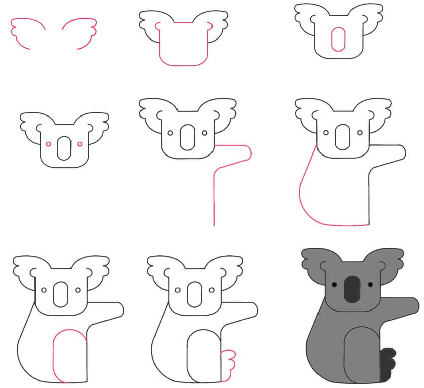 How to draw Koala idea (21)