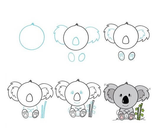 How to draw Koala idea (3)