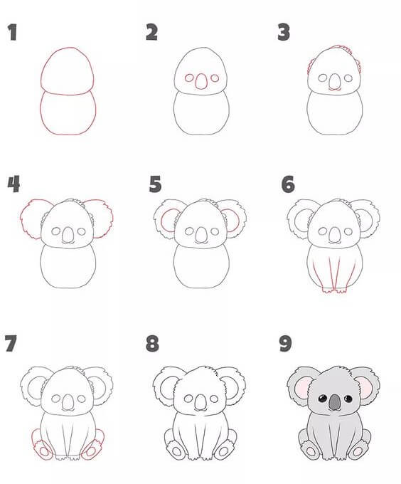 Koala idea (7) Drawing Ideas