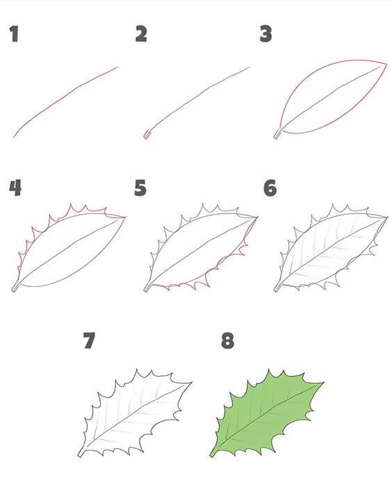 Leaves idea (15) Drawing Ideas