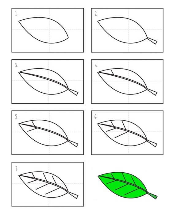 Leaves idea (17) Drawing Ideas