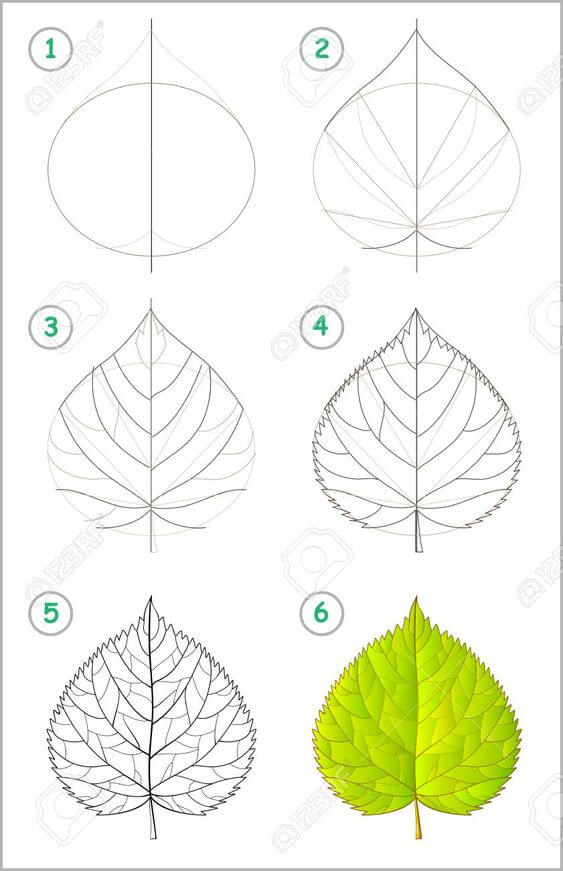 Leaves idea (18) Drawing Ideas