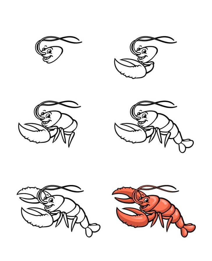 How to draw Lobster idea (16)