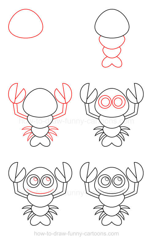 How to draw Lobster idea (19)